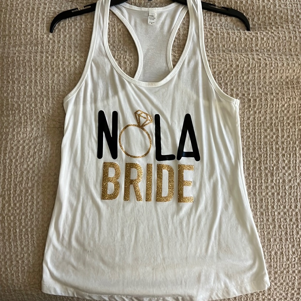 NOLA bride tank top